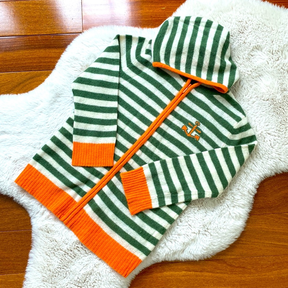 Wool Cropped Hoodie Sweater